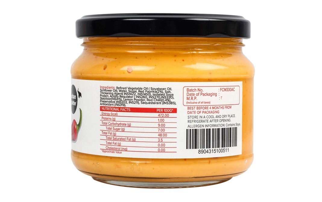 Urban Platter Vegan Chipotle Mayo    Glass Jar  300 grams